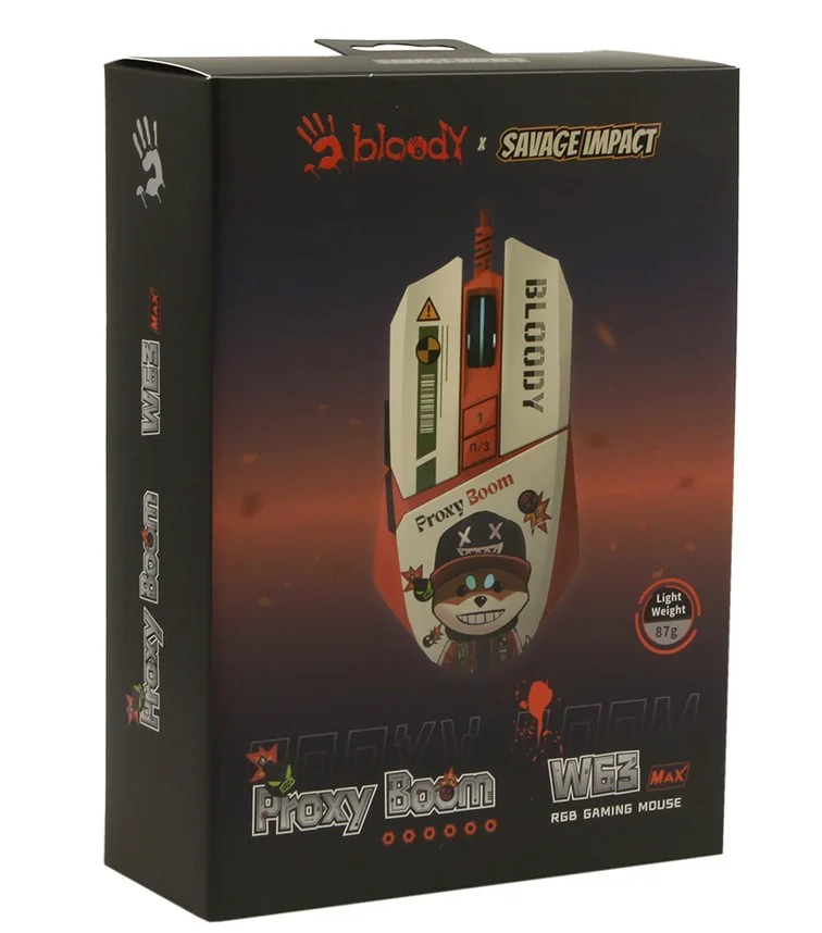 Мышь A4Tech Bloody W63 Max Proxy Boom White