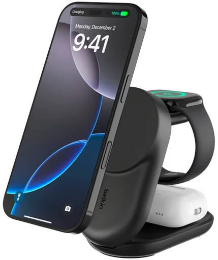 Зарядное устройство Belkin Foldable Charger WIZ037KQBK черное