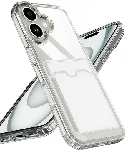 Чехол для телефона ARAY+ Iphone Air с визитницей прозрачный 