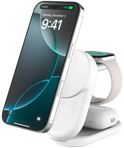 Зарядное устройство Belkin Foldable Charger WIZ037KQWH белое