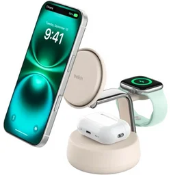 Зарядное устройство Belkin Wireless Charging Stand WIZ040KQSD бежевое