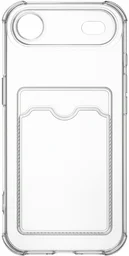 Чехол для телефона ARAY+ Iphone Air с визитницей прозрачный 