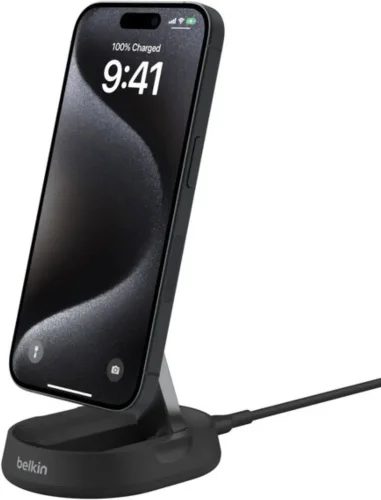 Зарядное устройство Belkin Folding Wireless Charging Stand WIA008VFBK черное купить,44990