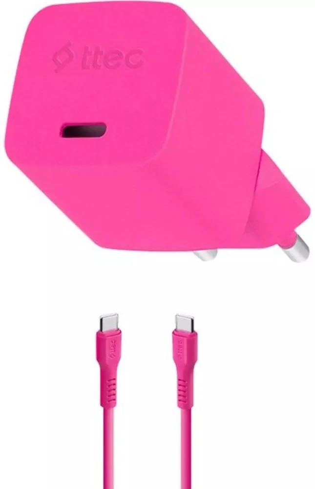 Зарядное устройство TTEC Travel Fast Charger 2SCG20CNP 1.2м розовое купить,8890