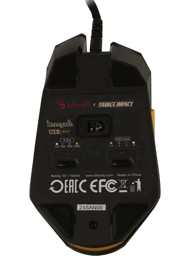 Мышь A4Tech Bloody W63 Max Renegade Black Midnight