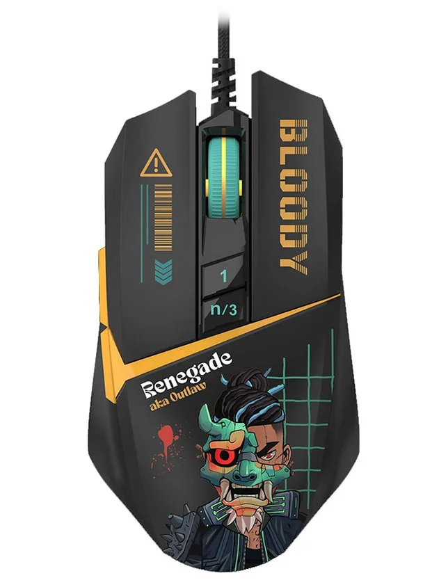 Мышь A4Tech Bloody W63 Max Renegade Black Midnight