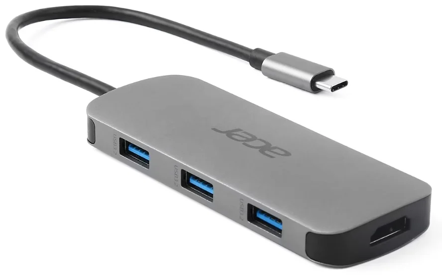 Док-станция Acer 7in1 Type C dongle HP.DSCAB.018 серый
