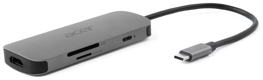 Док-станция Acer 7in1 Type C dongle HP.DSCAB.018 серый