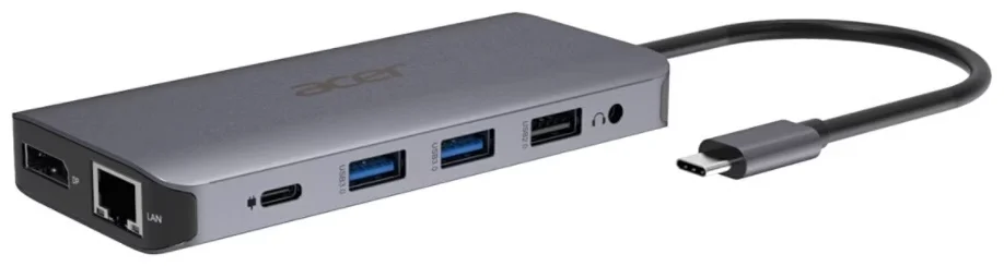 Док-станция Acer 12in1 Type C dongle HP.DSCAB.009 серый