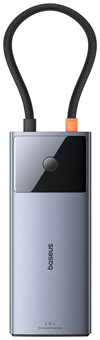 Док-станция Baseus Metal Gleam II 6-in-1 B00061802813-00 серый