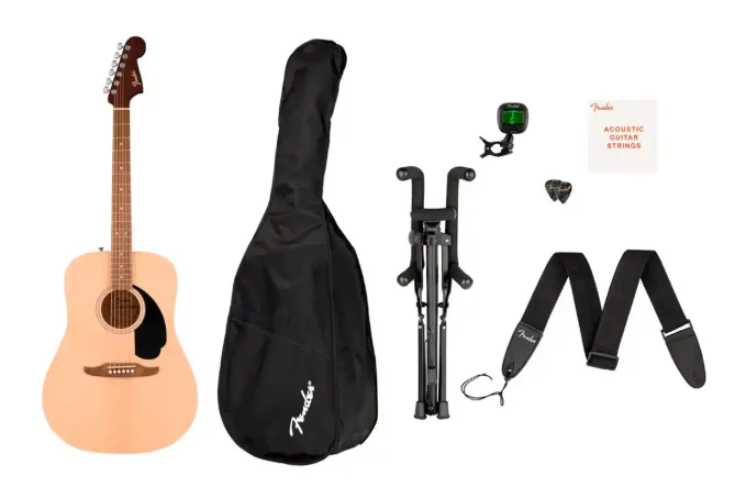 Акустическая гитара Fender California Debut Redondo Pack Natural 097-4000-421 коричневый