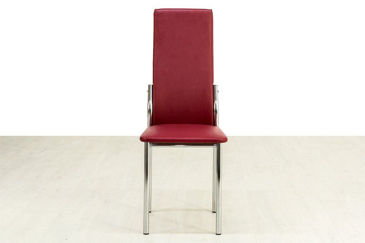 Стул Лорд Хром Рустика СВ Мебель бордовый купить,NaN