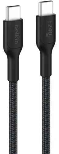 Кабель Belkin USB to USB-C Braided CAB025HQ2MBK 2м черный