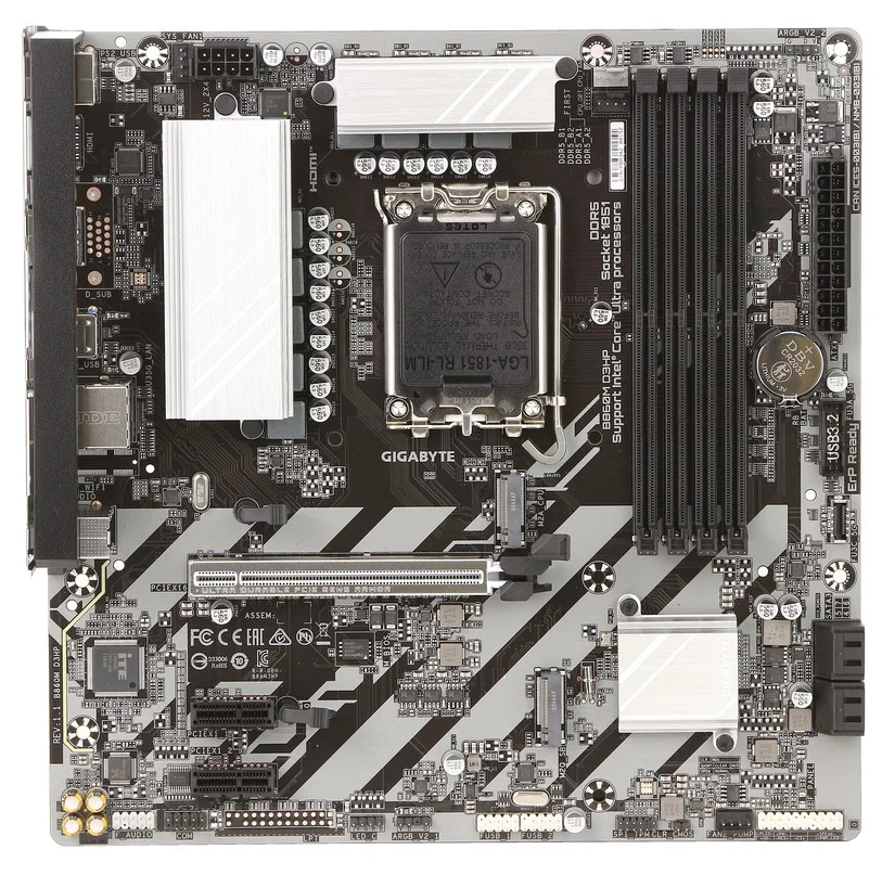 Материнская плата Gigabyte B860M D3HP 9MB86M3HP-00-G11 Rev.1.1 LGA1851