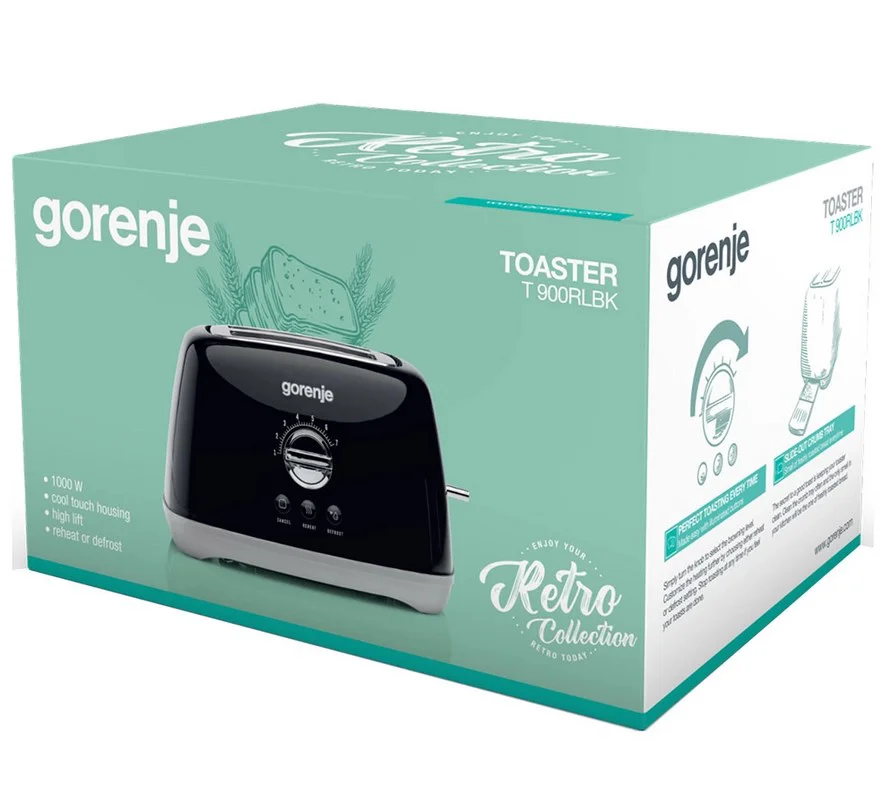 Тостер Gorenje T900RLBK Black