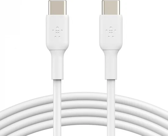 Кабель Belkin USB-C to USB-C CAB003BT1MWH 1м белый купить,NaN