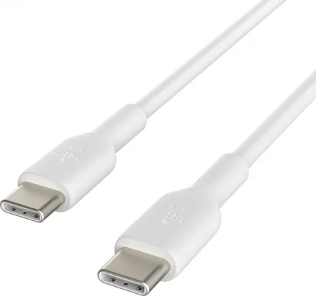Кабель Belkin USB-C to USB-C CAB003BT1MWH 1м белый купить,NaN