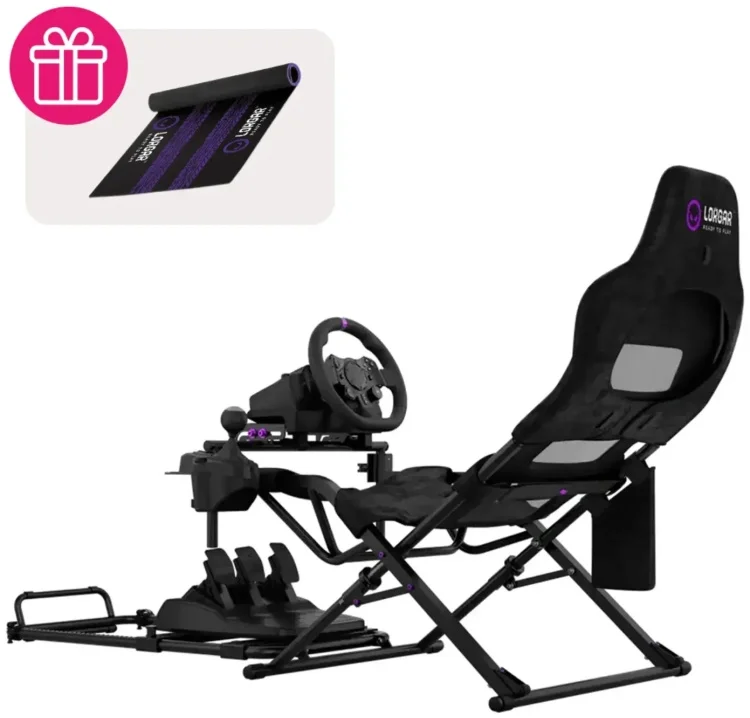 Игровое кресло-кокпит Lorgar Advanced LRG-RAF1 черное
