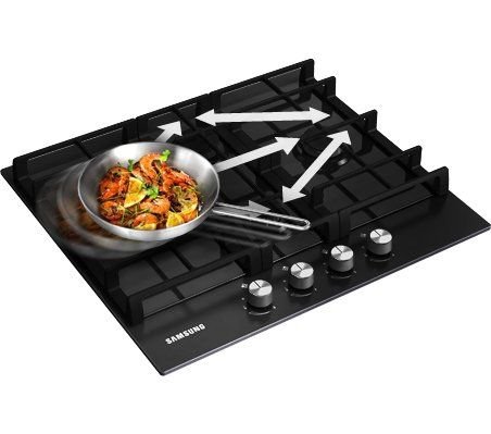 Газовая варочная поверхность Samsung NA-64H3010 BK/WT черная - ForteMarket Газовая варочная поверхность Samsung NA-64H3010 BK/WT черная купить,0