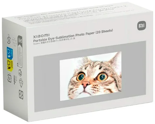 Фотобумага Xiaomi Portable Photo Printer Pro BHR082NGL 20шт