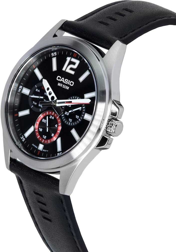Часы Кварцевые CASIO MTP-E350B-1BVDF сталь купить,NaN