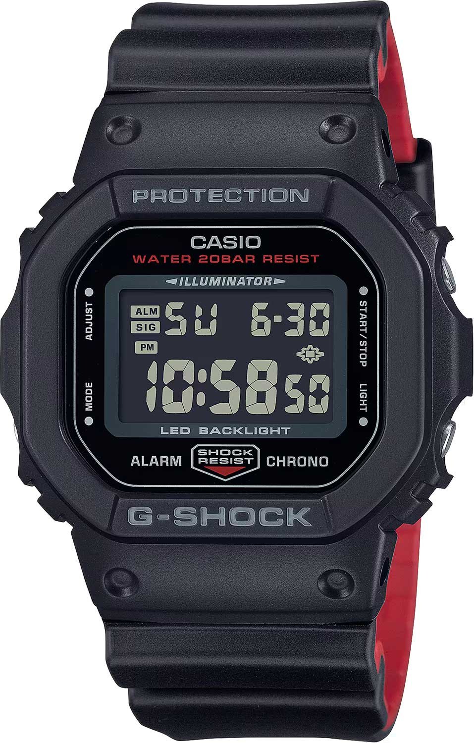 Часы Кварцевые CASIO DW-5600UHR-1DR полимер купить,NaN