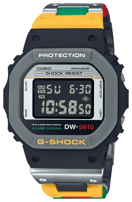 Часы Кварцевые CASIO DW-5610MT-1DR полимер купить,NaN