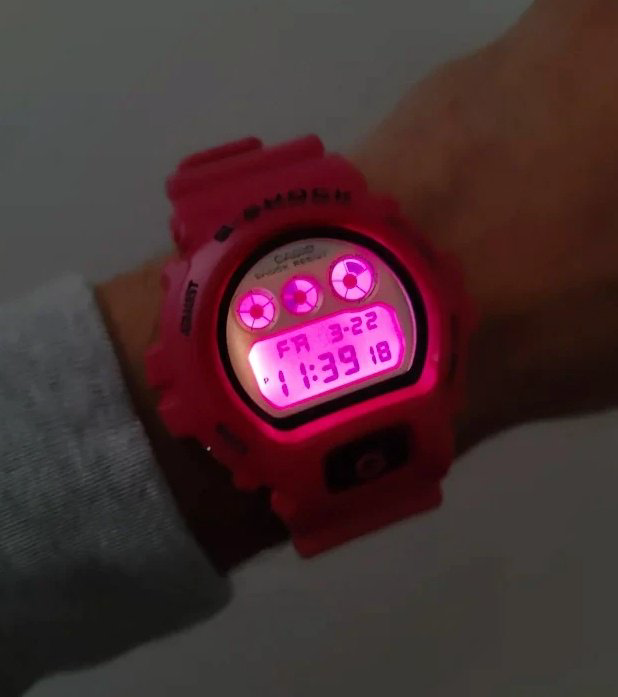 Часы Кварцевые CASIO DW-6900RCS-4DR полимер купить,NaN