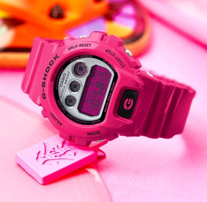 Часы Кварцевые CASIO DW-6900RCS-4DR полимер купить,NaN