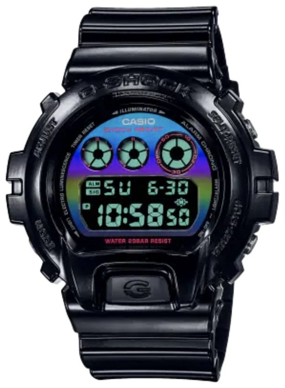 Часы Кварцевые CASIO DW-6900RGB-1DR пластик купить,NaN