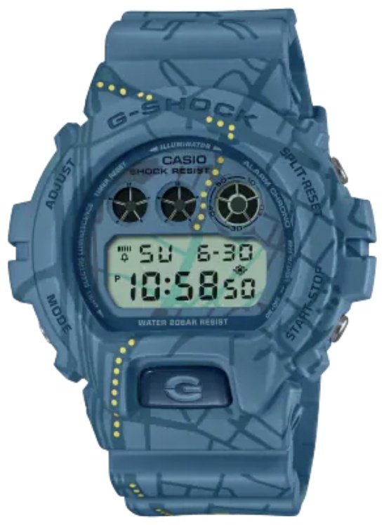 Часы Кварцевые CASIO DW-6900SBY-2DR пластик купить,NaN