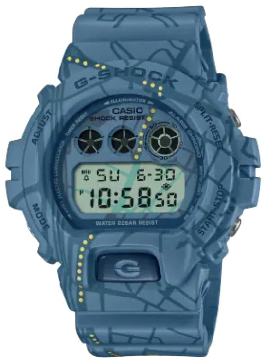 Часы Кварцевые CASIO DW-6900SBY-2DR пластик купить,NaN