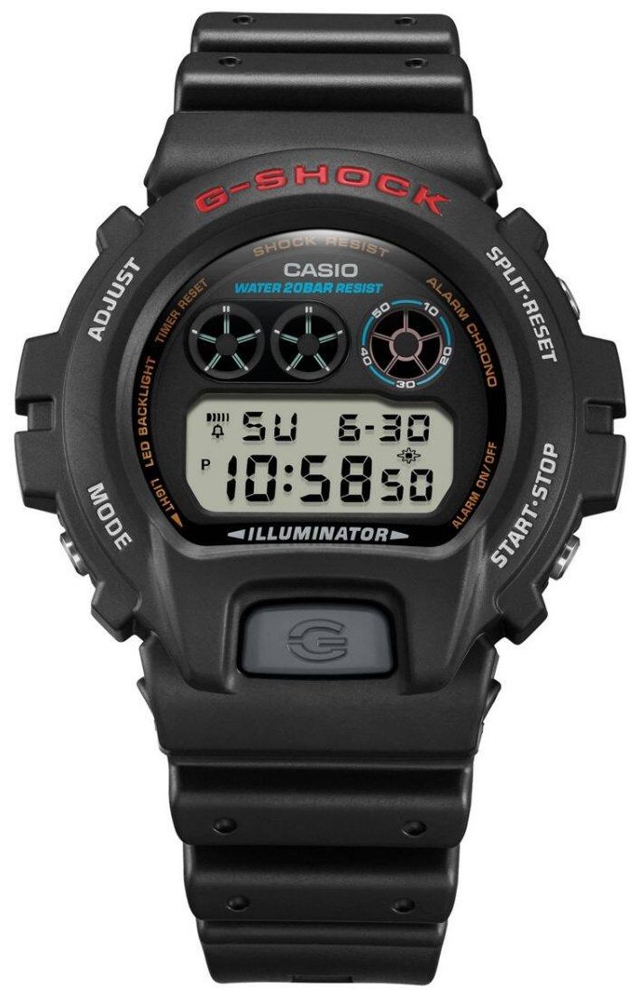 Часы Кварцевые CASIO DW-6900U-1DR полимер купить,NaN