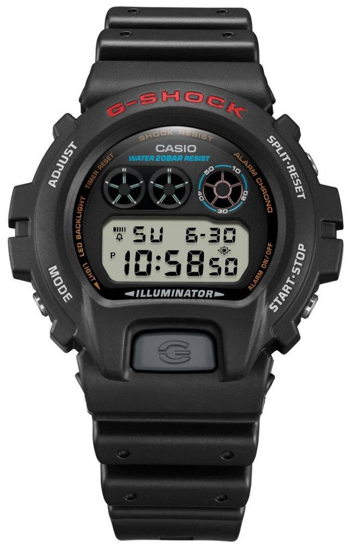 Часы Кварцевые CASIO DW-6900U-1DR полимер купить,NaN
