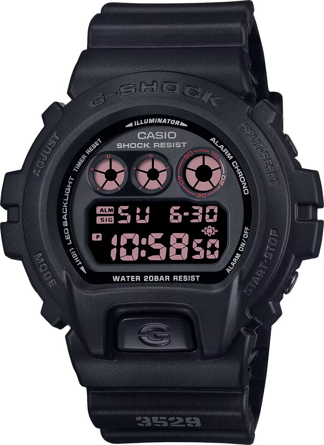 Часы Кварцевые CASIO DW-6900UMS-1DR полимер купить,NaN