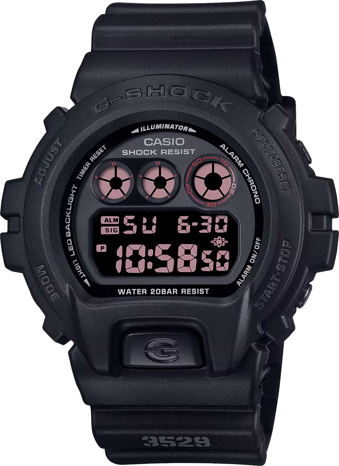Часы Кварцевые CASIO DW-6900UMS-1DR полимер купить,NaN