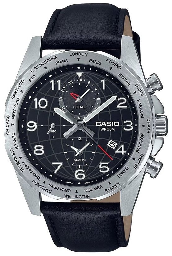 Часы Кварцевые CASIO MTP-W500L-1AVDF нержавеющая сталь купить,NaN