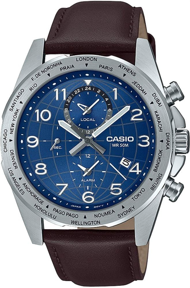 Часы Кварцевые CASIO MTP-W500L-2AVDF нержавеющая сталь купить,NaN