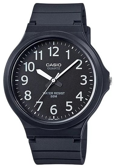 Часы Кварцевые CASIO MW-240-1BVDF пластик купить,NaN