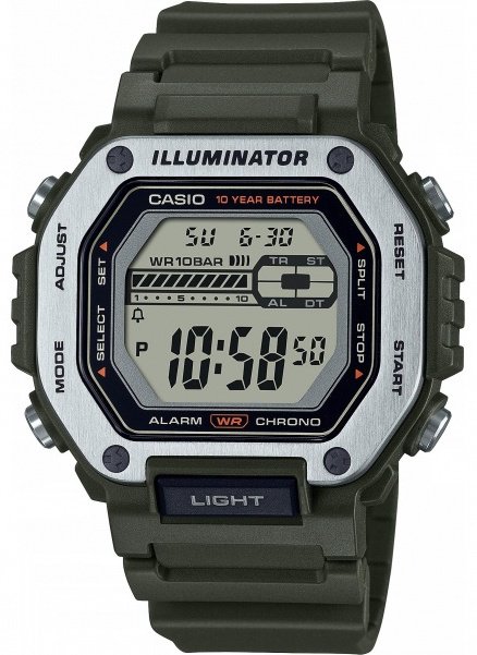 Часы Кварцевые CASIO MWD-110H-3AVEF сталь купить,NaN