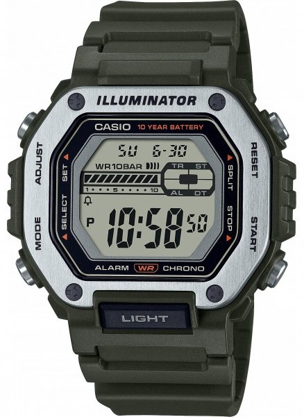 Часы Кварцевые CASIO MWD-110H-3AVEF сталь купить,NaN