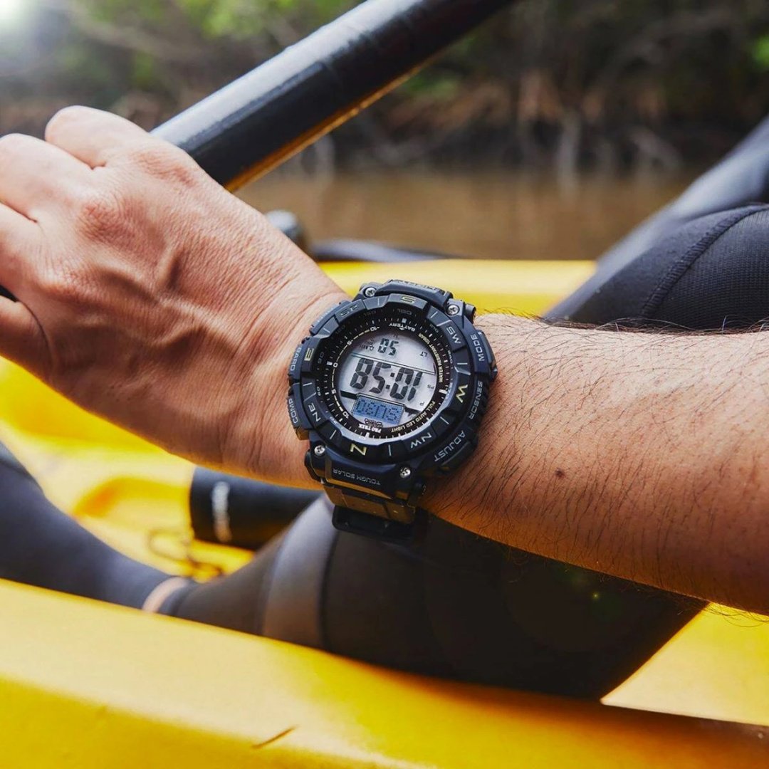 Часы Кварцевые CASIO PRG-340SC-2DR полимер купить,NaN