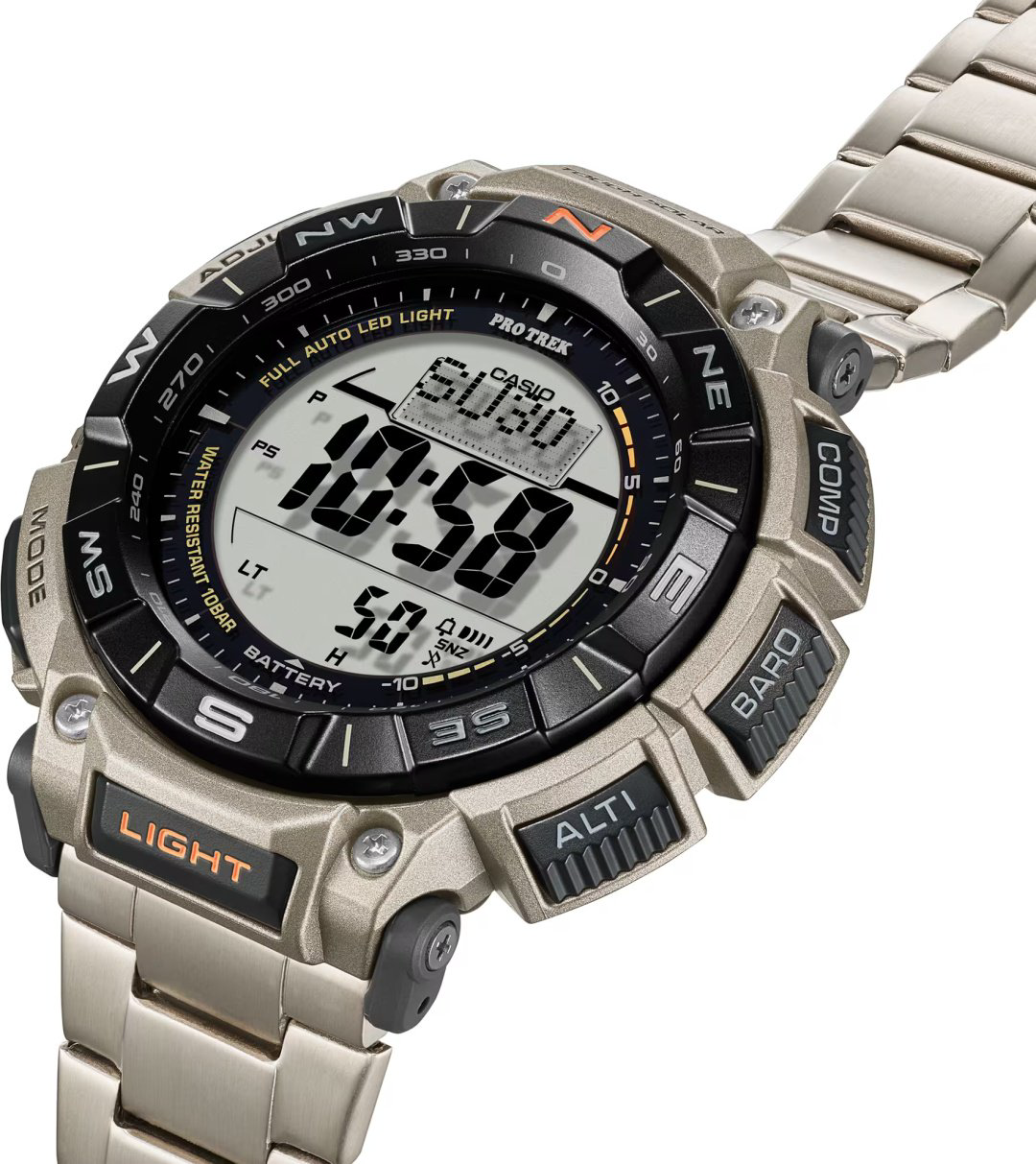 Часы Кварцевые CASIO PRG-340T-7ER сталь купить,NaN