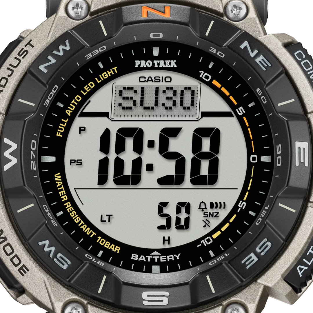 Часы Кварцевые CASIO PRG-340T-7ER сталь купить,NaN