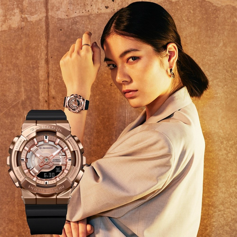 Часы Кварцевые CASIO GM-S110PG-1AER полимер, сталь купить,NaN