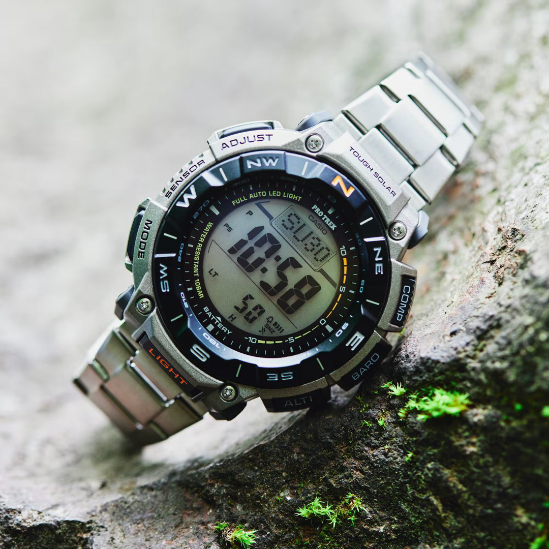 Часы Кварцевые CASIO PRG-340T-7ER сталь купить,NaN