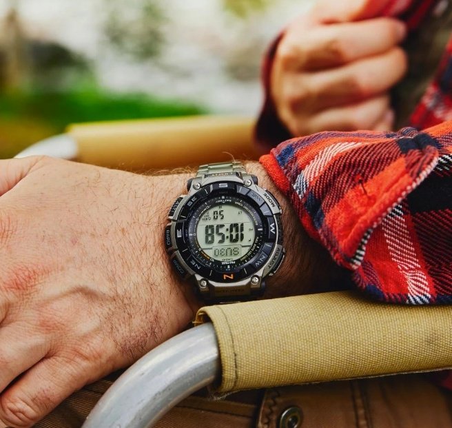Часы Кварцевые CASIO PRG-340T-7ER сталь купить,NaN