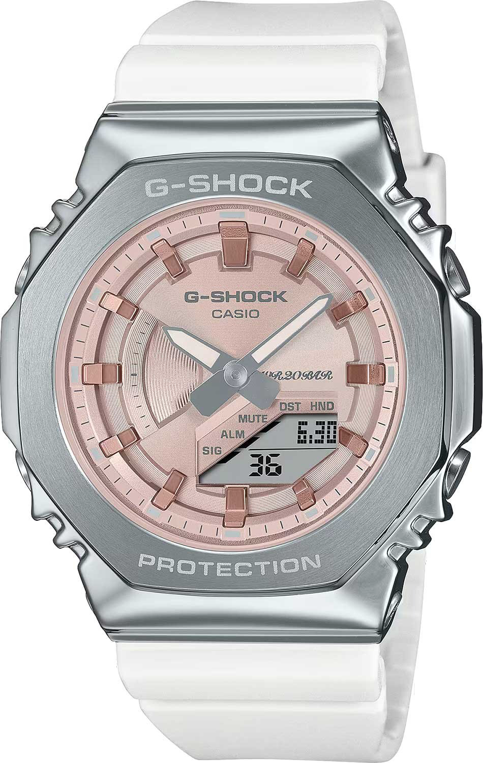 Часы Кварцевые CASIO GM-S2100WS-7ADR сталь, полимер купить,NaN
