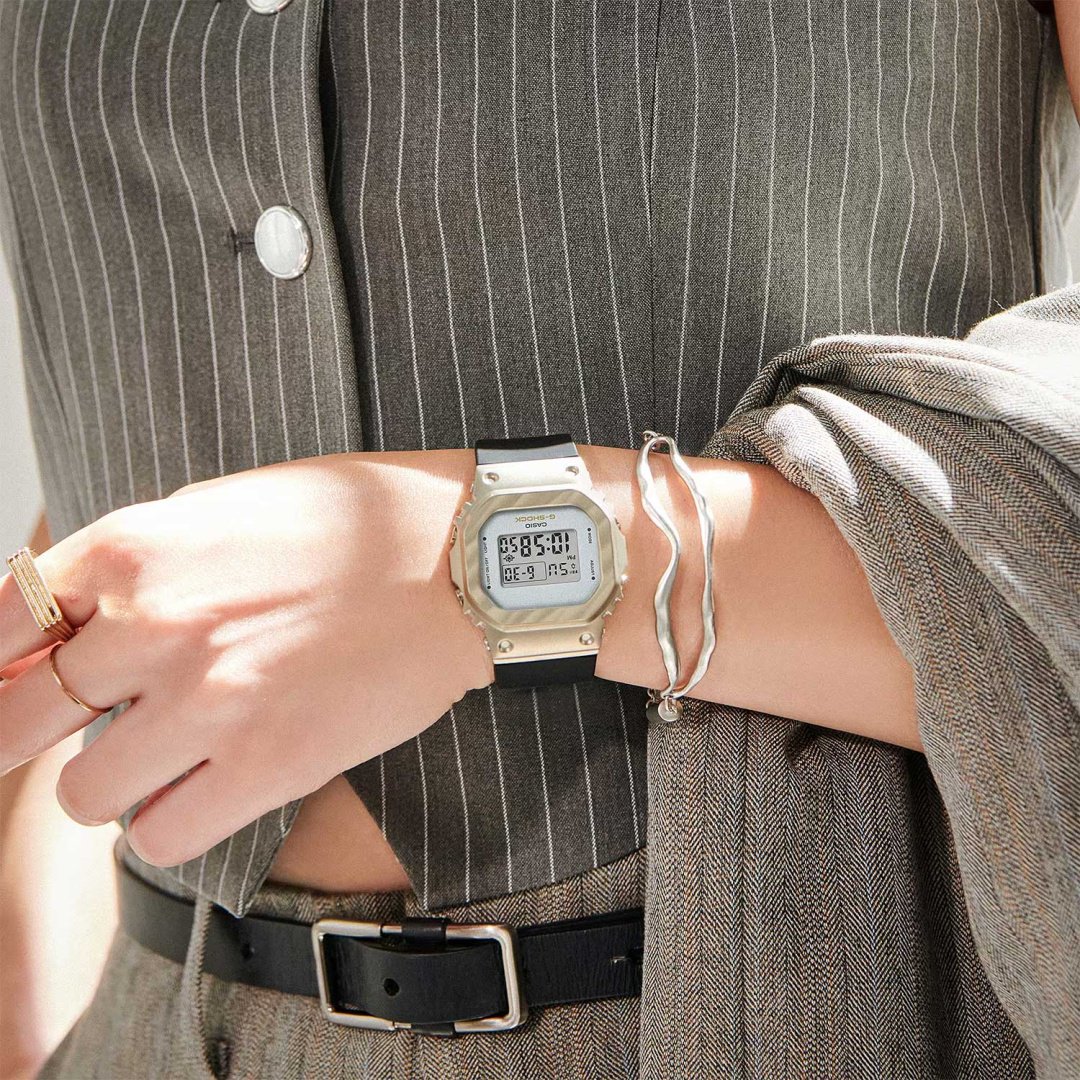 Часы Кварцевые CASIO GM-S5600BC-1DR сталь, полимер купить,NaN