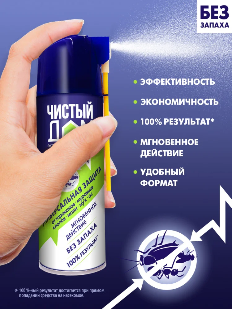 Аэрозоль Чистый Дом 600мл 650г купить,NaN